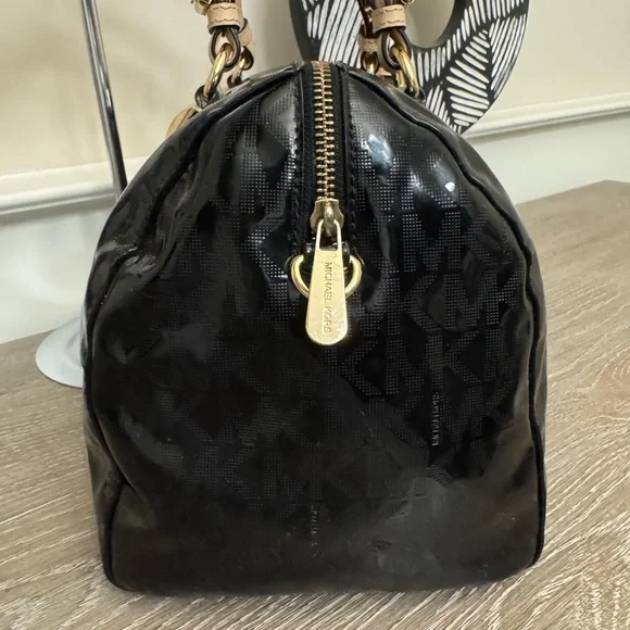 Michael Kors Grayson large pattern leather satchel - Picture 6 of 14